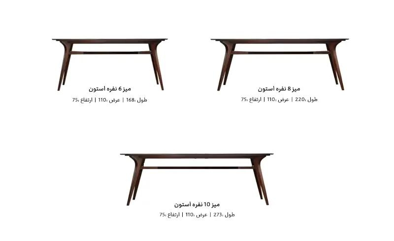 ابعاد ناهارخوری